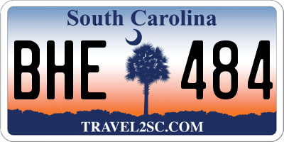 SC license plate BHE484