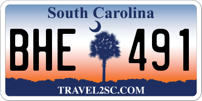 SC license plate BHE491