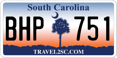 SC license plate BHP751