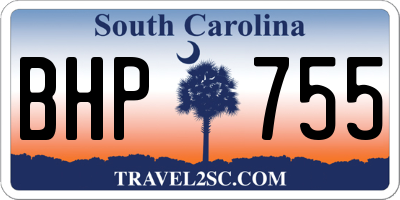 SC license plate BHP755