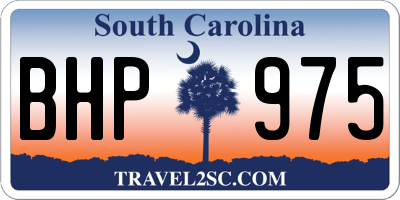 SC license plate BHP975