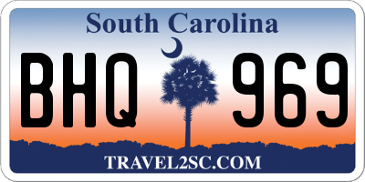 SC license plate BHQ969