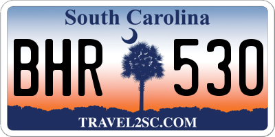 SC license plate BHR530