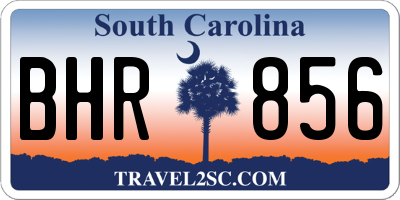 SC license plate BHR856