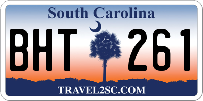 SC license plate BHT261