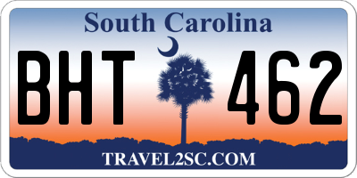 SC license plate BHT462