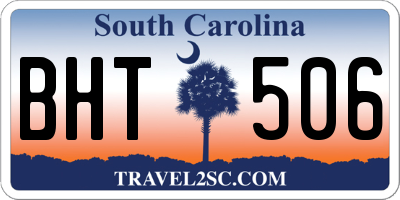 SC license plate BHT506