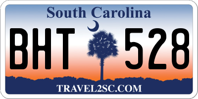 SC license plate BHT528