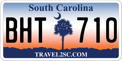 SC license plate BHT710