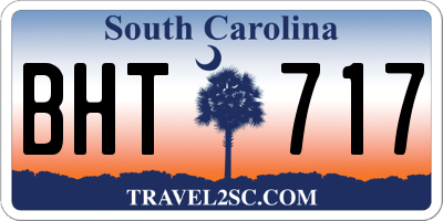 SC license plate BHT717