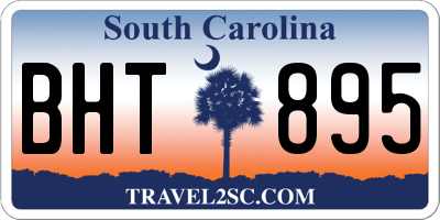 SC license plate BHT895