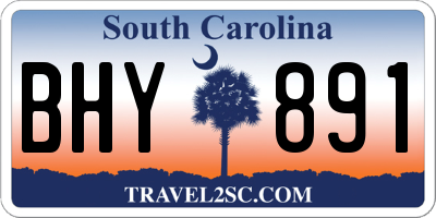 SC license plate BHY891