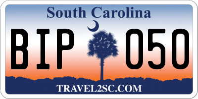 SC license plate BIP050