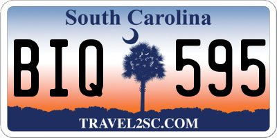 SC license plate BIQ595