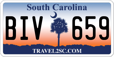 SC license plate BIV659