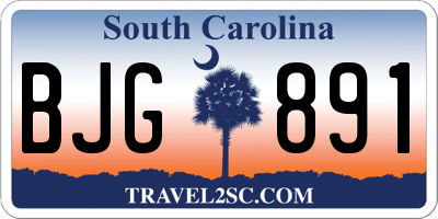SC license plate BJG891
