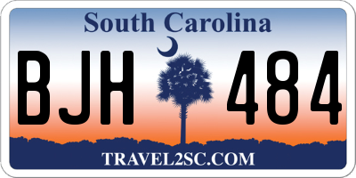 SC license plate BJH484