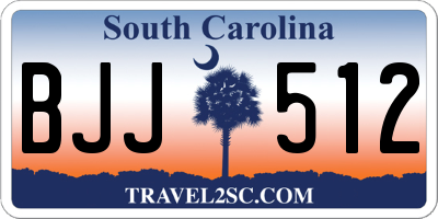 SC license plate BJJ512