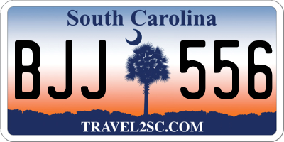 SC license plate BJJ556