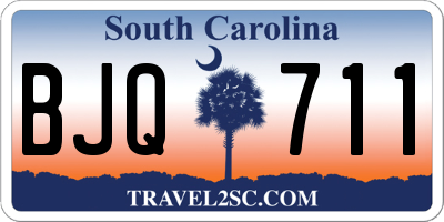 SC license plate BJQ711