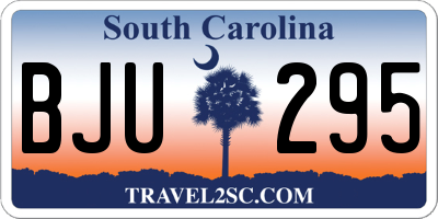 SC license plate BJU295