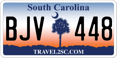SC license plate BJV448