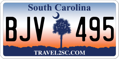 SC license plate BJV495