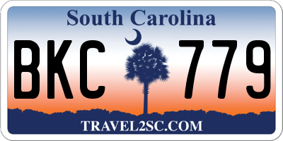 SC license plate BKC779