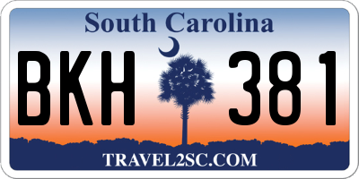 SC license plate BKH381