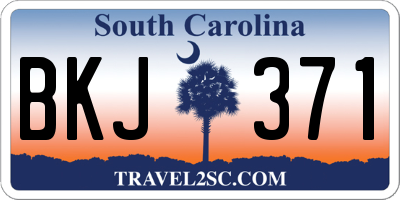 SC license plate BKJ371