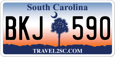SC license plate BKJ590