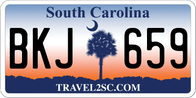 SC license plate BKJ659
