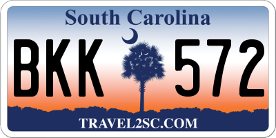 SC license plate BKK572