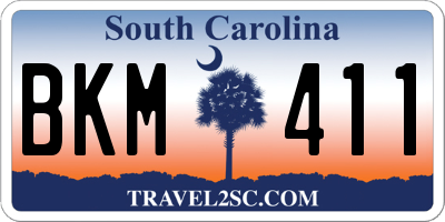 SC license plate BKM411