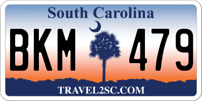 SC license plate BKM479