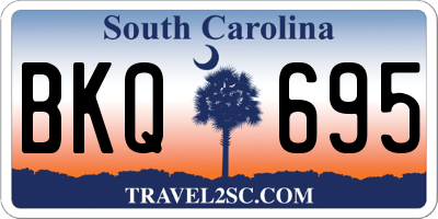 SC license plate BKQ695
