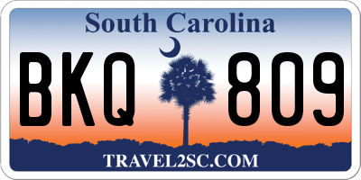 SC license plate BKQ809
