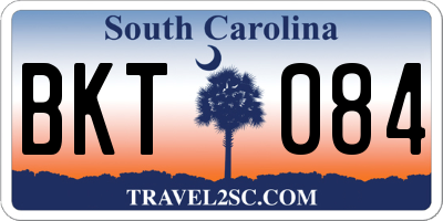 SC license plate BKT084