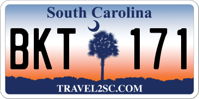SC license plate BKT171