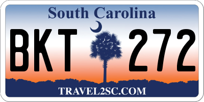 SC license plate BKT272
