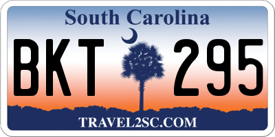 SC license plate BKT295