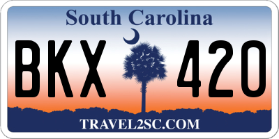 SC license plate BKX420