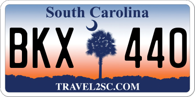 SC license plate BKX440