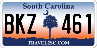 SC license plate BKZ461