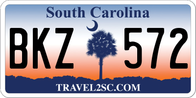 SC license plate BKZ572