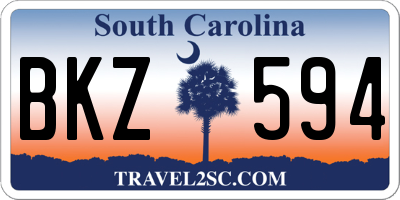 SC license plate BKZ594