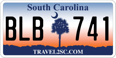 SC license plate BLB741