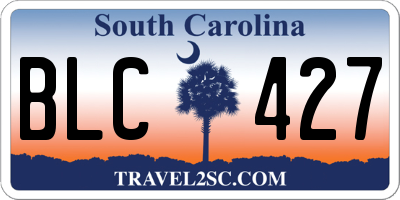 SC license plate BLC427