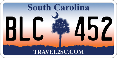 SC license plate BLC452