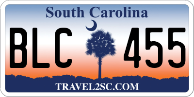 SC license plate BLC455